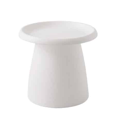 Artiss Coffee Table Round 52CM Plastic White