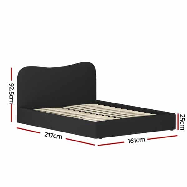 Artiss Bed Frame Queen Size Boucle DARA - Image 2