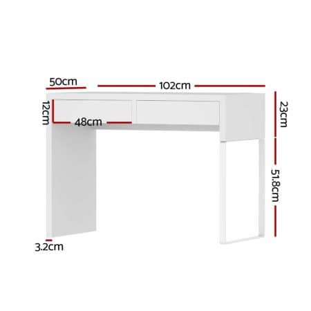 Artiss Computer Desk Drawer White - Image 2
