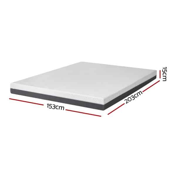 Giselle Bedding Memory Foam Mattress Bed Cool Gel Non Spring 15cm Queen - Image 2