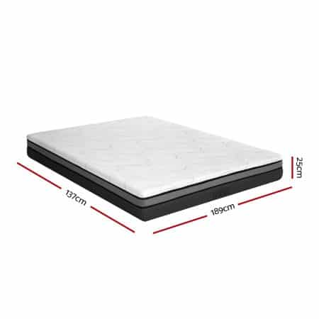Giselle Bedding Memory Foam Mattress Bed Cool Gel Non Spring 25cm Double - Image 2
