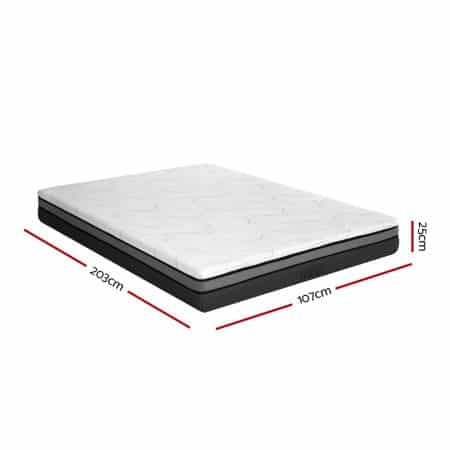 Giselle Bedding Memory Foam Mattress Bed Cool Gel Non Spring 25cm King Single - Image 2