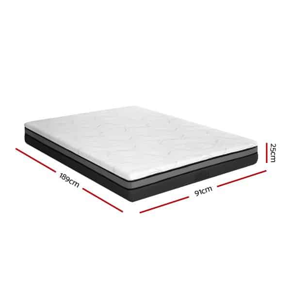Giselle Bedding Memory Foam Mattress Bed Cool Gel Non Spring 25cm Single - Image 2