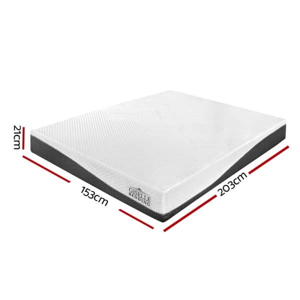 Giselle Bedding Memory Foam Mattress Bed Cool Gel Non Spring 21cm Queen - Image 2