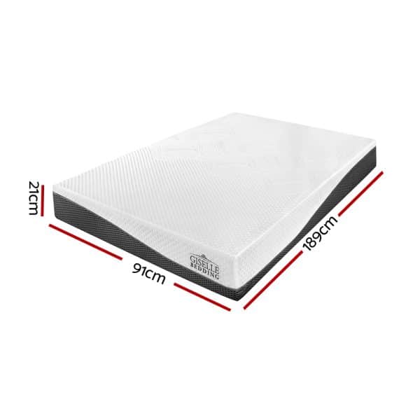 Giselle Bedding Memory Foam Mattress Bed Cool Gel Non Spring 21cm Single - Image 2