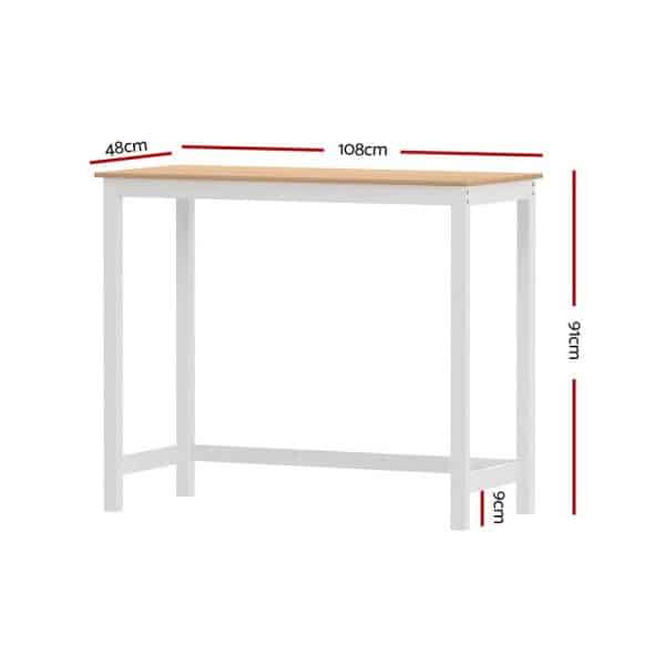 Artiss Ari Bar Table 108CM Rectangular - Image 2
