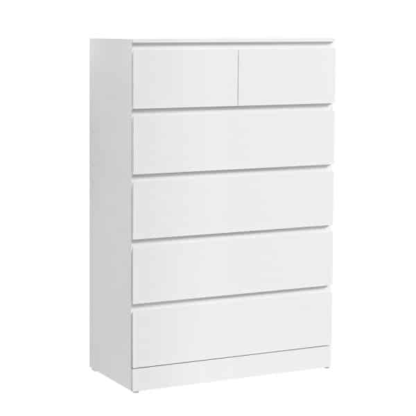 Artiss 6 Chest of Drawers - PEPE White