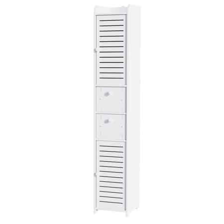 Artiss Bathroom Toilet Storage Cabinet Laundry Tallboy Cupboard Slim Corner