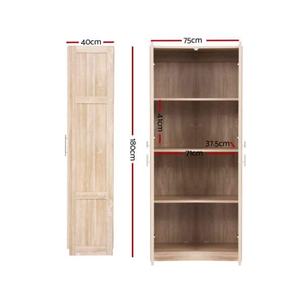 Artiss Buffet Sideboard Cupboard Cabinet Pantry Organiser Adjustable Shelves - Image 2