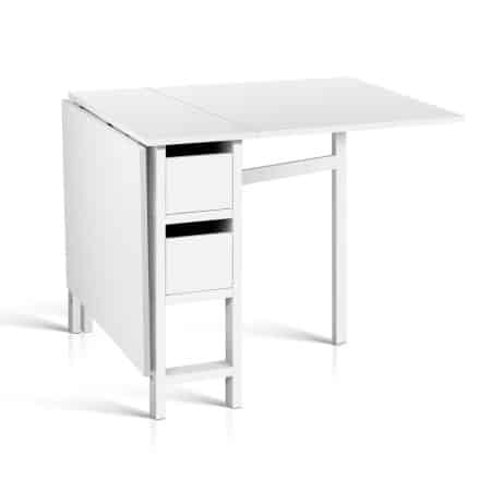 Artiss Dining Table Rectangular Extendable White