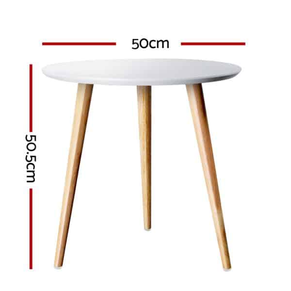 Artiss Coffee Table Round 50CM Callix - Image 2