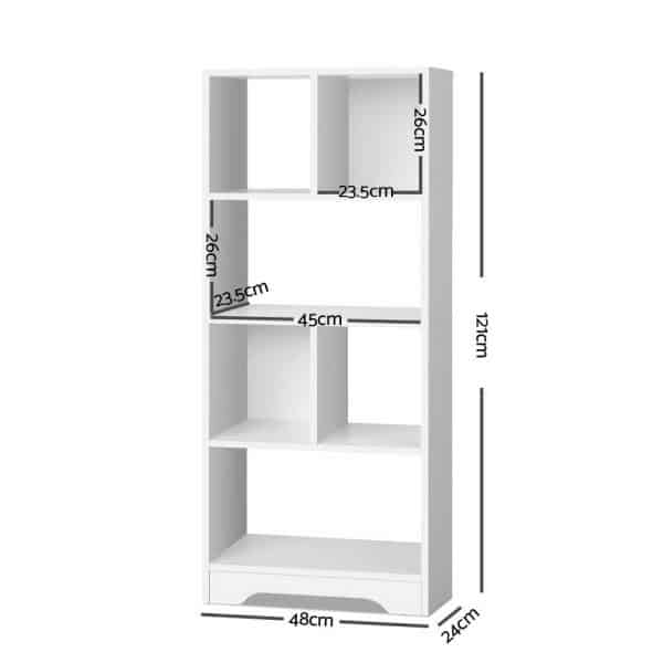 Artiss Bookshelf 6 Tiers - ANA White - Image 2