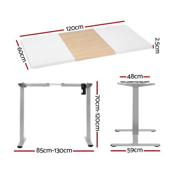 Artiss Standing Desk Electric Sit Stand Desks 120CM - Image 2