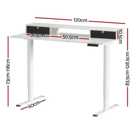 Artiss Electric Standing Desk Sit Stand Desks 120CM - Image 2