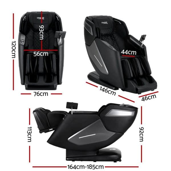 Livemor 4D Massage Chair Electric Recliner Home Massager Black - Image 2