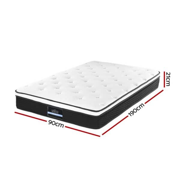 Giselle Bedding 21cm Mattress Euro Top Single - Image 2