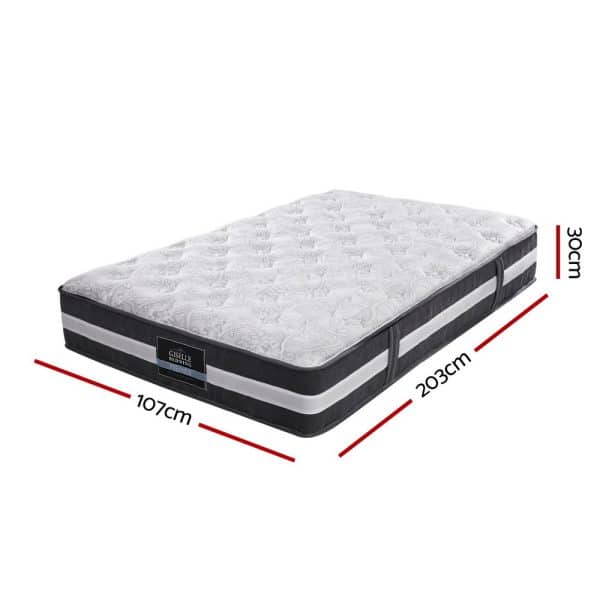 Giselle Bedding 30cm Mattress Pocket Spring King Single - Image 2