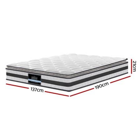 Giselle Bedding 21cm Mattress Pillow Top Double - Image 2