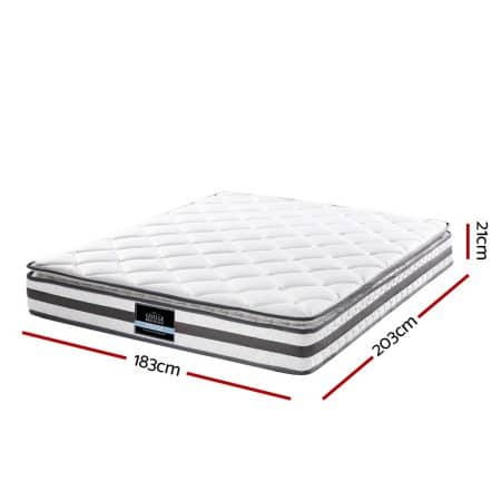 Giselle Bedding 21cm Mattress Pillow Top King - Image 2