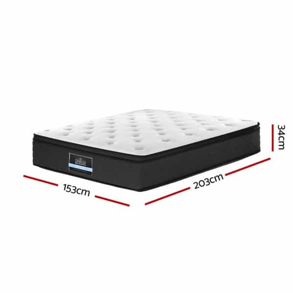 Giselle Bedding 34cm Mattress Euro Top Queen - Image 2