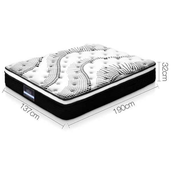 Giselle Bedding 32cm Mattress Euro Top Double - Image 2