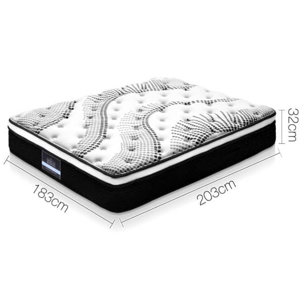Giselle Bedding 32cm Mattress Euro Top King - Image 2