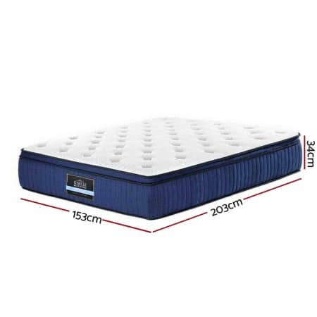 Giselle Bedding 34cm Mattress Cool Gel Memory Foam 7 Zone Queen - Image 2