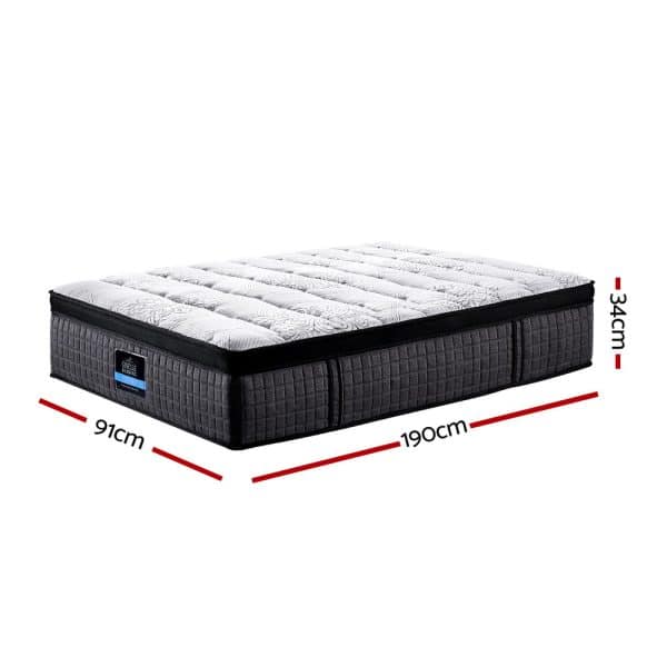 Giselle Bedding 34cm Mattress 9 Zone Latex Foam Single - Image 2