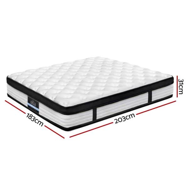 Giselle Bedding 31cm Mattress Euro Top King - Image 2