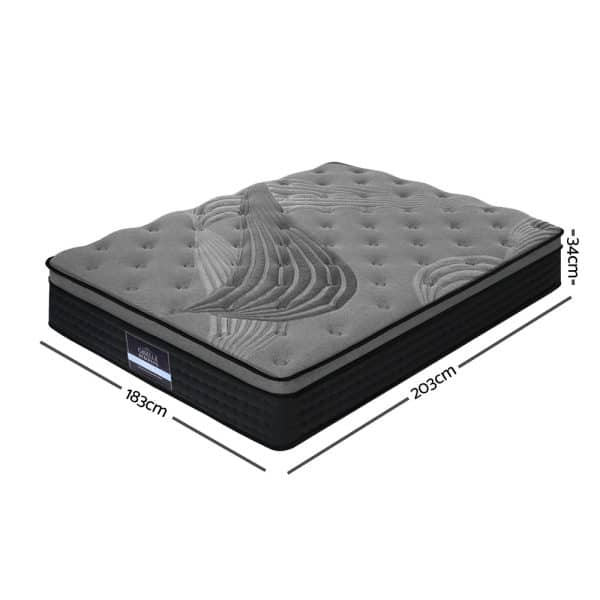 Giselle Bedding 34cm Mattress Bamboo Cover King - Image 2