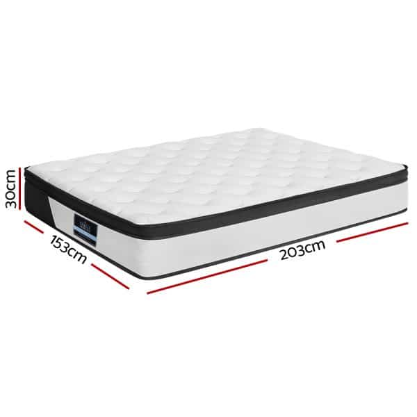 Giselle Bedding 30cm Mattress Euro Top Queen - Image 2