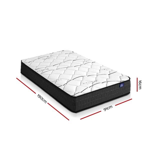 Giselle Bedding 16cm Mattress Medium Firm Single - Image 2