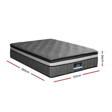 Giselle Bedding 34cm Mattress Double Layer Pocket Spring Double - Image 2