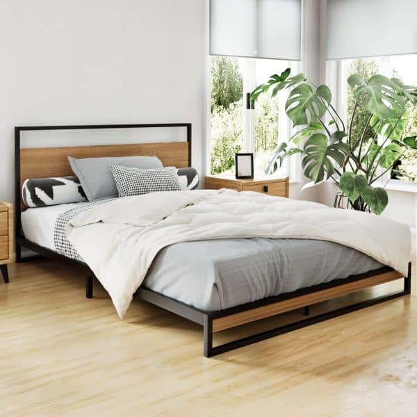 Artiss Bed Frame Double Size Metal Frame DANE - Image 2