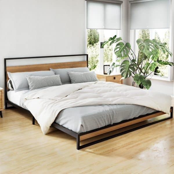 Artiss Bed Frame King Size Metal Frame DANE - Image 2