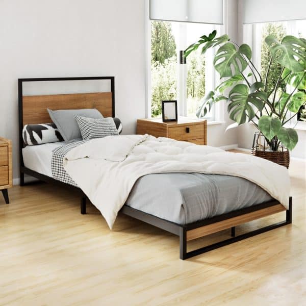 Artiss Bed Frame Single Size Metal Frame DANE - Image 2