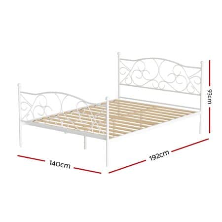 Artiss Bed Frame Double Size Metal Frame GROA - Image 2