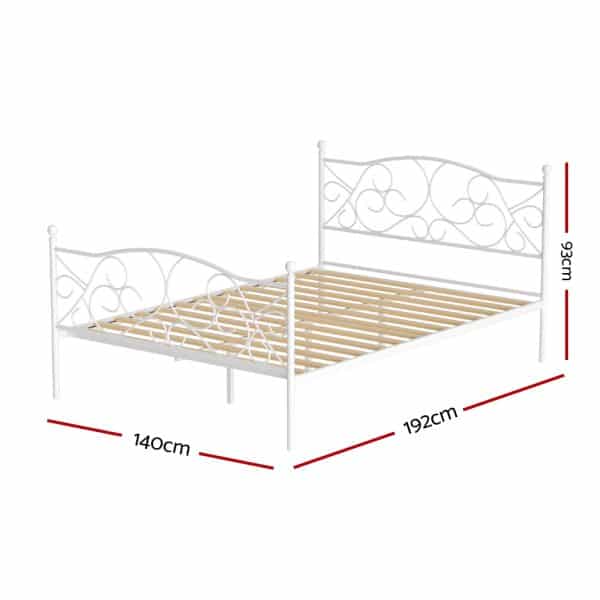 Artiss Bed Frame Double Size Metal Frame GROA - Image 2
