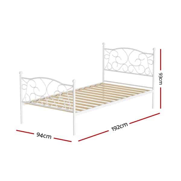 Artiss Bed Frame Single Size Metal Frame GROA - Image 2