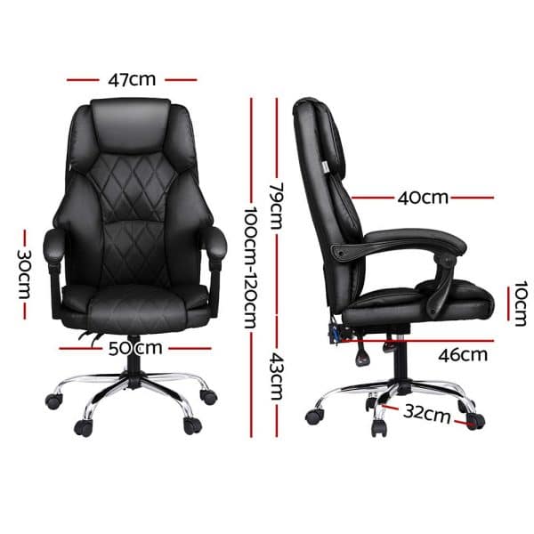 Artiss Massage Office Chair Computer Chairs High Back - Image 2
