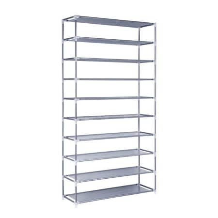Artiss Shoe Rack Cabinet Stackable 10-Tier Grey