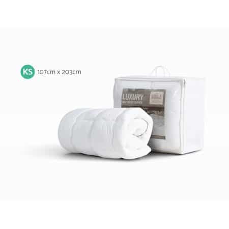 Giselle Bedding Mattress Topper Pillowtop - King Single - Image 2