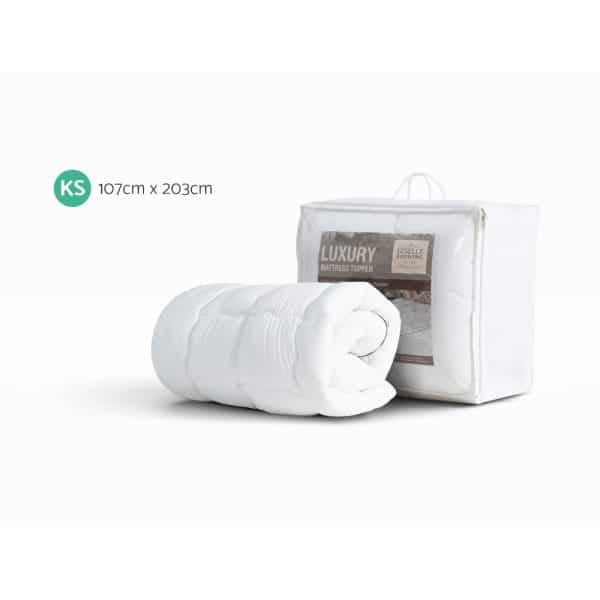 Giselle Bedding Mattress Topper Pillowtop - King Single - Image 2