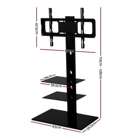 Artiss TV Stand Mount Bracket for 32"-70" LED LCD 3 Tiers Storage Floor Shelf - Image 2
