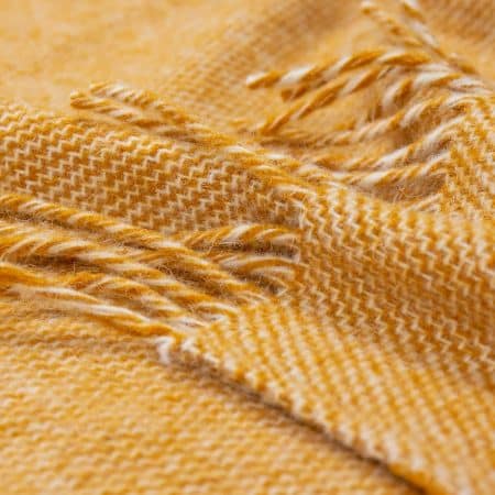 Cambridge Throw - 100% NZ Wool -  Mustard - Image 2
