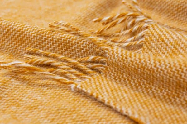 Cambridge Throw - 100% NZ Wool -  Mustard - Image 2