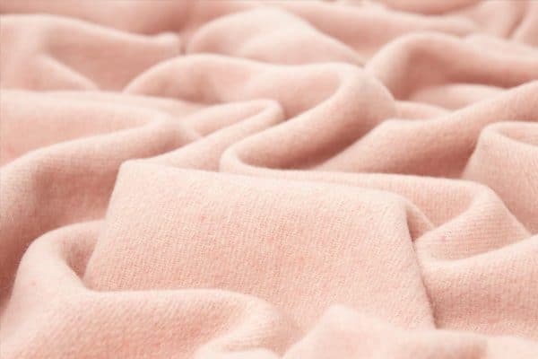 Oxford Throw - Merino Wool Blend - Blush - Image 2