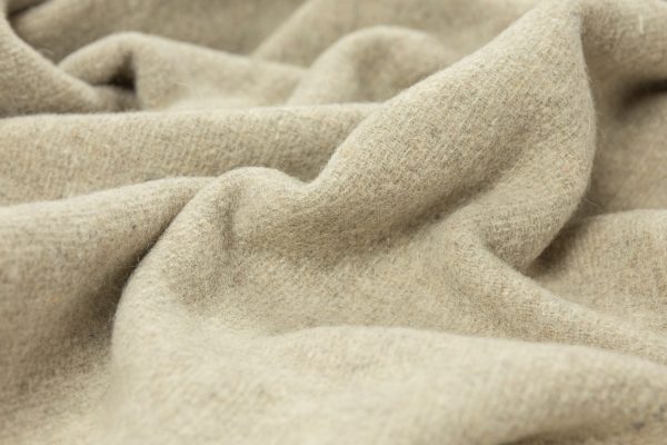 Oxford Throw - Merino Wool Blend - Stone - Image 2