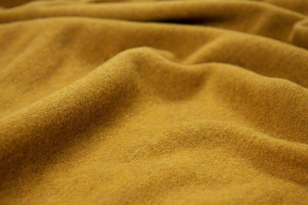 Oxford Throw - Merino Wool Blend - Mustard - Image 2