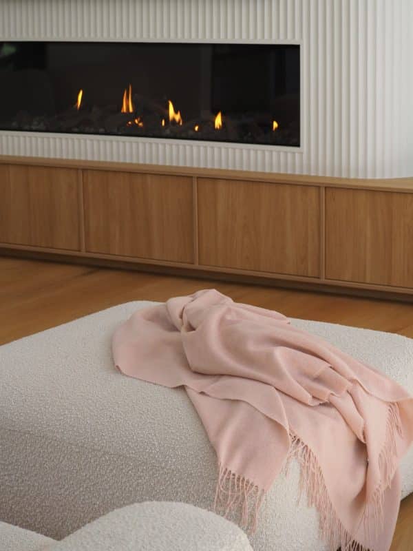 Paddington Throw - Fine Wool Blend - Blush - Image 2